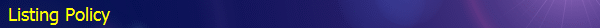 Listing Policy