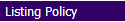 Listing Policy